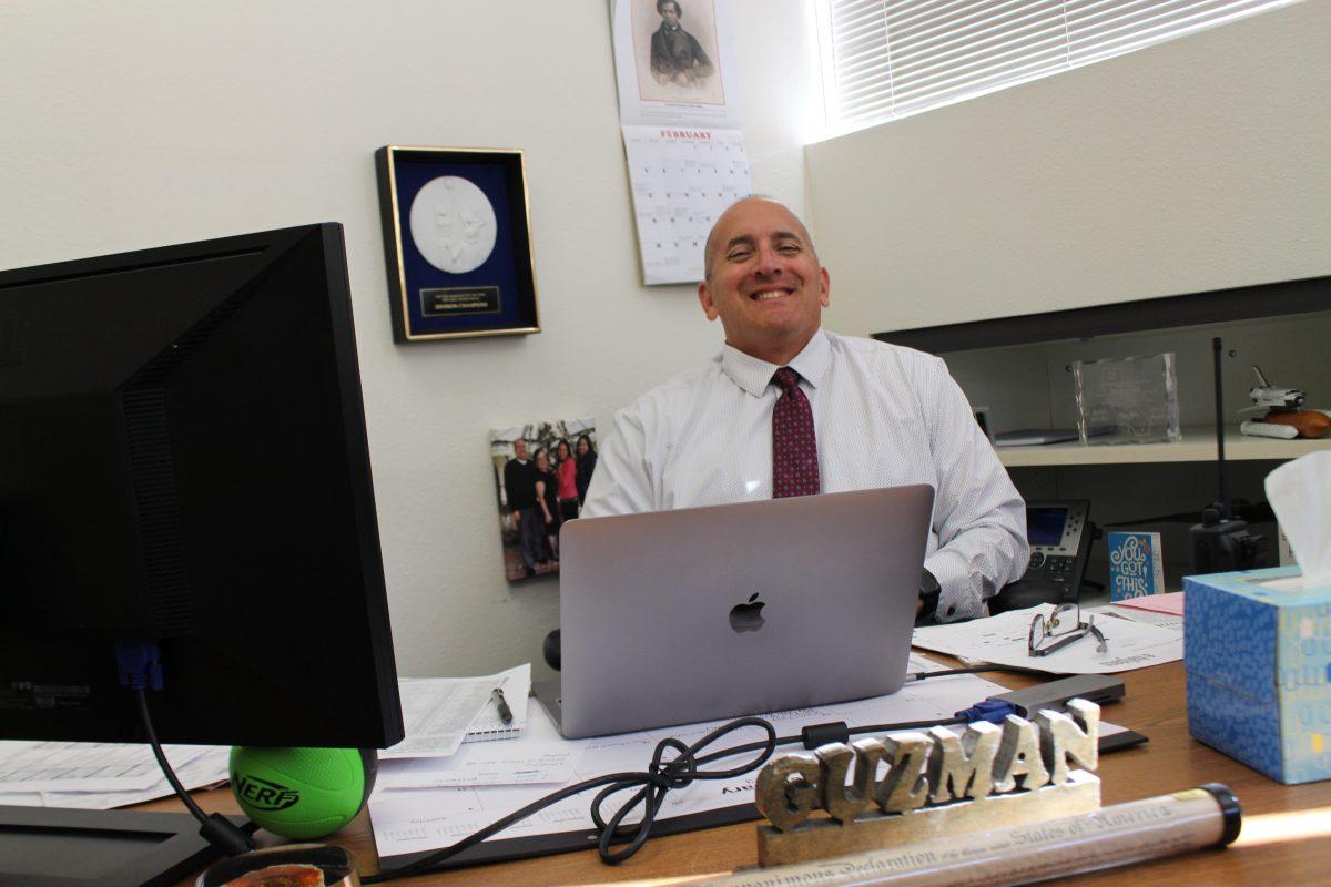 ADMINISTRATION ADDITION Michael Guzman, Gabrielino’s new assistant principal, joined the staff adminstration on Feb. 9 and has received a warm welcome from the campus community.
