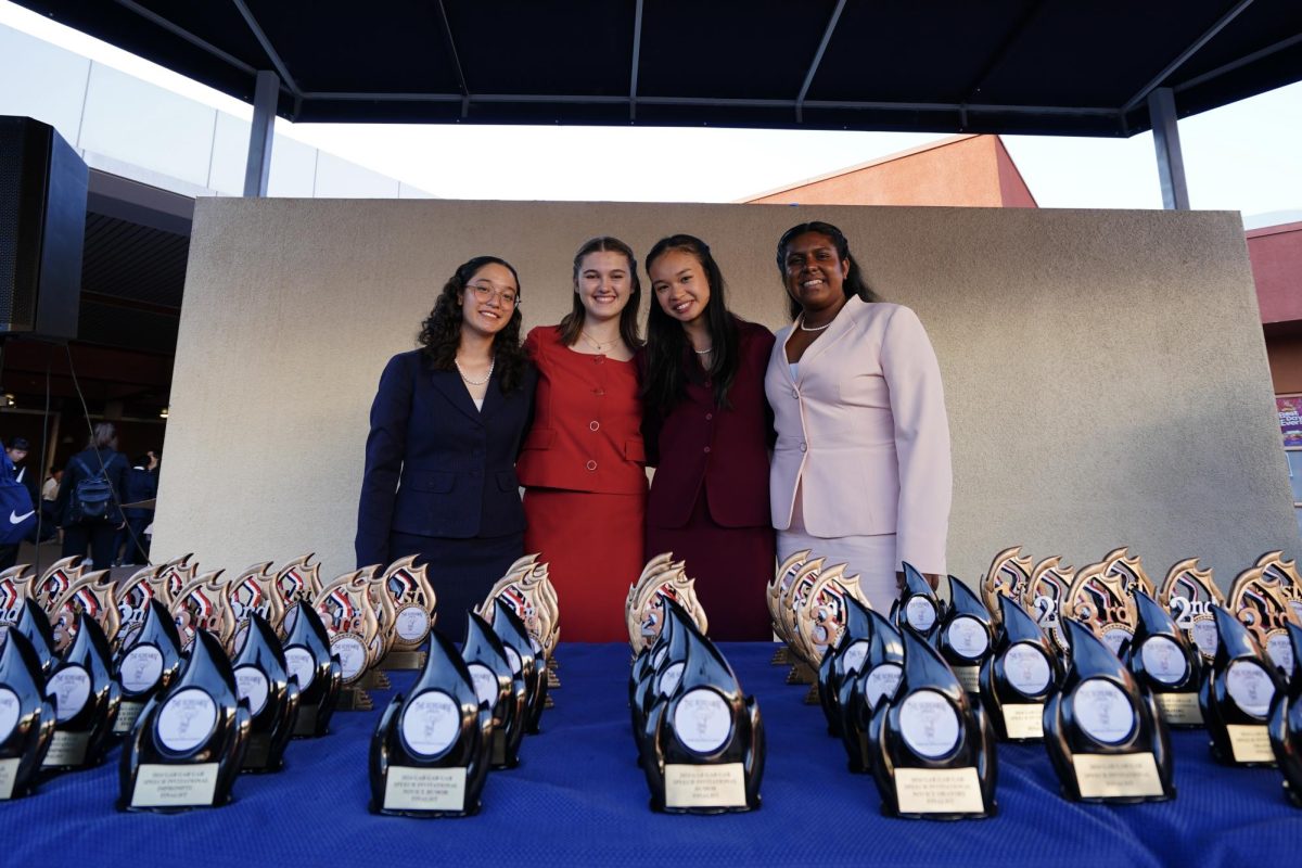 (Left to Right) Liliana Simpson-Castaneda, Josephine Scannell, Kara Mak, Veena Sundaramoorthy 