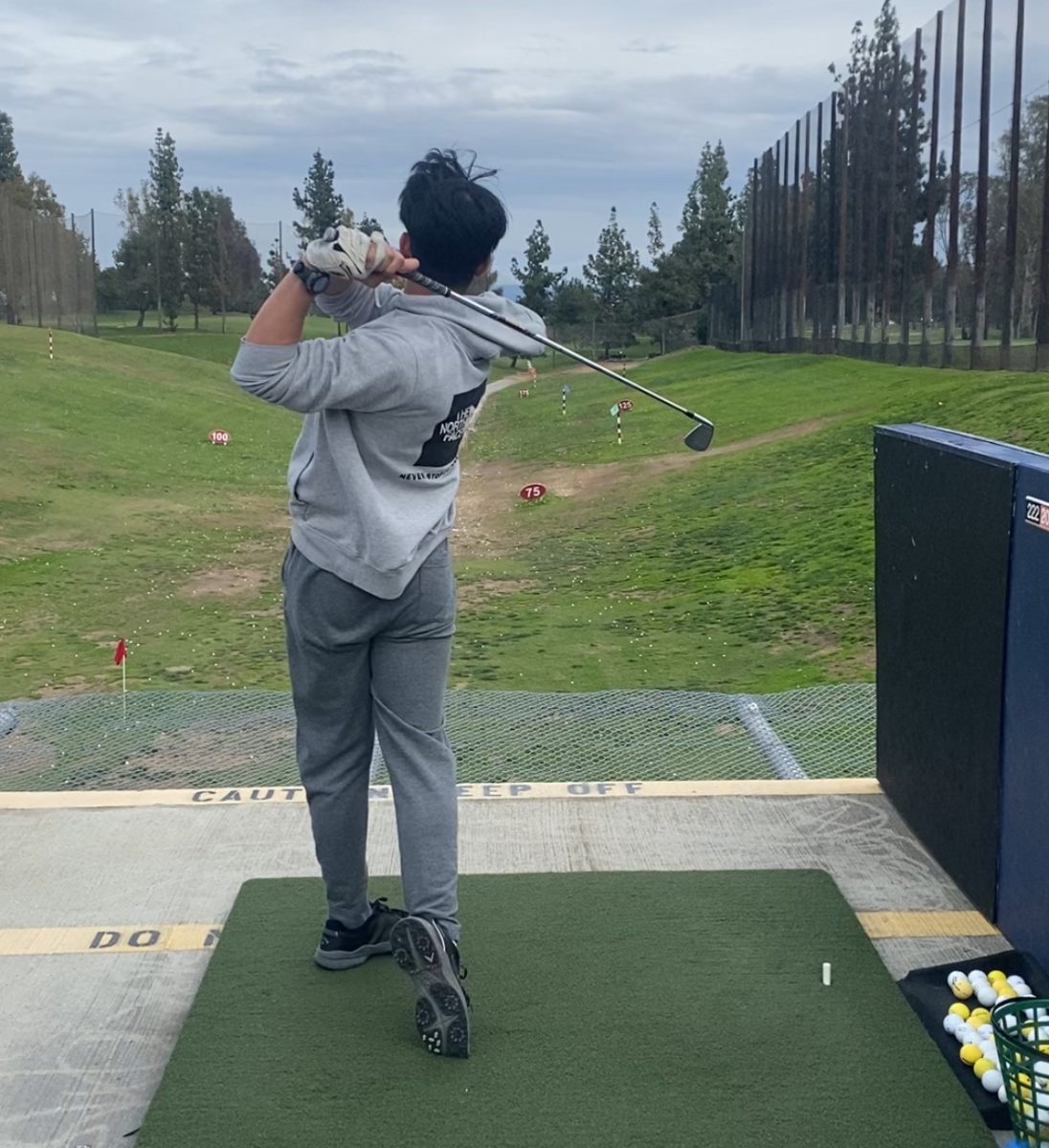 Ryan Ly practices at Almansor Park.
