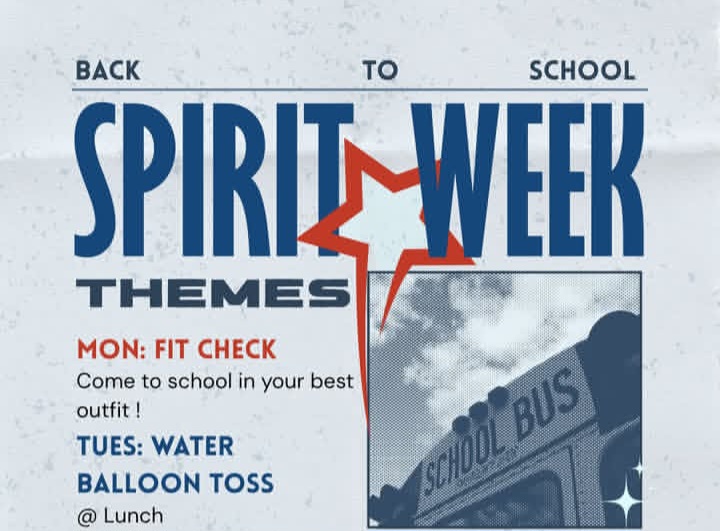 Instagram post of Spirit Week themes announces by ASB.