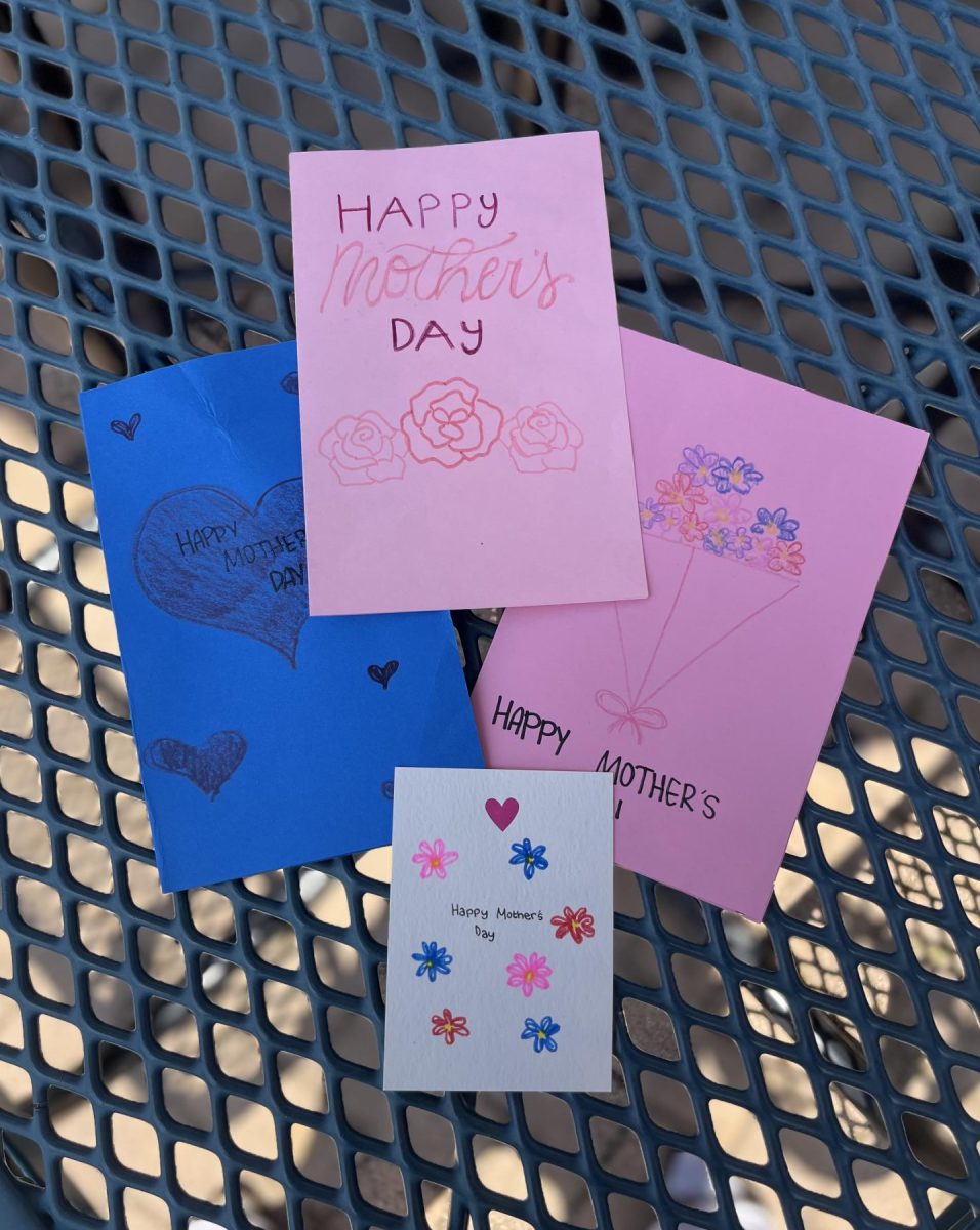Mother's Day cards created by students